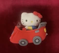 美品☆ハローキティ車 ユーポス限定 ぬいぐるみ ドール マスコットのサムネイル
