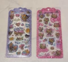 ハローキティ キャラクターシール 2枚セット サンリオ 日焼けキティシール