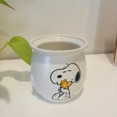 【スヌーピー】淡路屋 ひっぱりだこ 容器 丸型 ホワイトのサムネイル