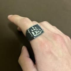 ビンテージ風リング　約18号のサムネイル
