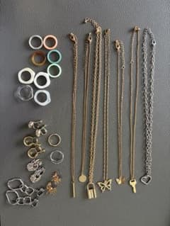 ネックレス リング イヤリング アクセサリー まとめ売りのサムネイル