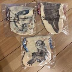 葛飾北斎 一番くじ　E賞巾着 全3種コンプセットのサムネイル