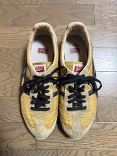 Onitsuka Tiger スニーカー イエロー ブラック 希少 値下げ！のサムネイル
