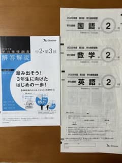 学力推移調査 中2 2022年度 第3回 1月 ベネッセのサムネイル