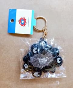 大阪関西万博 EXPO ラインストーン マスコット キーホルダー 黒