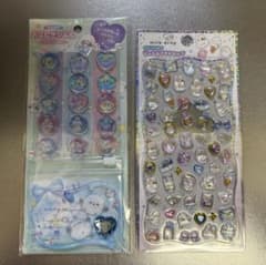 二*中様 正規品 おはじきシール プチドロ ジュエルプチドロップ シマエナガのサムネイル