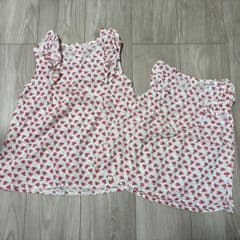 【姉妹お揃い】ノースリーブ　トップス　女の子　チュニック　100 120のサムネイル