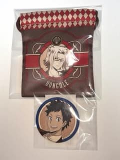 獄寺隼人 山本武 くじ 巾着 缶バッジ 家庭教師ヒットマンREBORN まるくじ