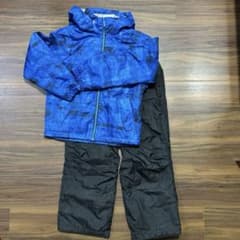 スキーウェア 上下セット 子供用 ブルー ブラックのサムネイル