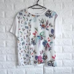 【極美品】PSポールスミス M ボタニカル花柄プリントブラウスTシャツ白のサムネイル