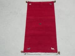 136×74cm ギャッベ 手織り 民族ギャッベ アクセントラグ - メルカリ