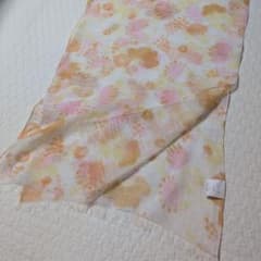 花柄ストール オレンジ ピンクのサムネイル