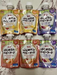 ⑤森永 はじめてのベビーフード 6種セット 5ヶ月頃からのサムネイル