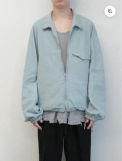 ANCELLM SILK NEP KIMONO BLOUSON SAX サイズ2のサムネイル