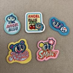 エンジェルブルー×seria 刺繍シール　5点セットのサムネイル