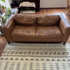 アンティーク ソファ レザー キャメル LIVING HOUSE アンティーク ソファ レザー キャメル LIVING HOUSE - メルカリ