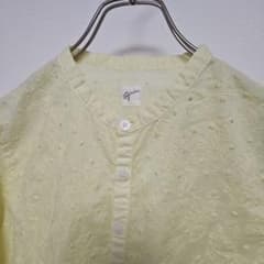 ★美品★grinグリン/総柄刺繍ブラウス/イエロー ☆美品☆grinグリン/総柄刺繍ブラウス/イエロー - メルカリ