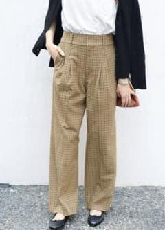 SLOBE IENA  チェックパンツのサムネイル