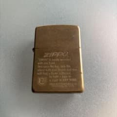 ZIPPO オイルライター 真鍮製 風防付きのサムネイル