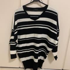 ニット トップス　ボーダーのサムネイル