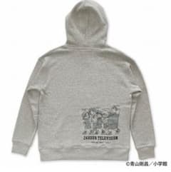 名探偵コナン 24時間テレビ フード付きパーカー グレーLサイズ - メルカリ