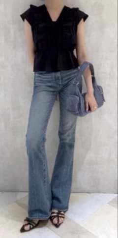 「値下げ」moussy MVS BLUE FLARE（L）/ロング25inchのサムネイル