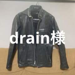 Schott ブラック レザー シングルライダースジャケット141サイズ32のサムネイル