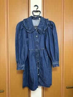 Levi's デニムフリル襟長袖ワンピースのサムネイル