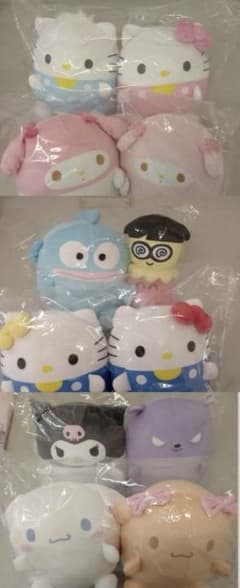 新品タグ付き　サンリオ　もちもちペアミニクッション　6種類セット
