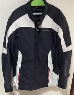 KOMINE バイクジャケット 2XL ブラック/ホワイト - メルカリ