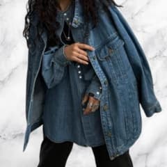 完売品】AMERI×Lee オーバーサイズ デニムジャケット S 美シルエット 