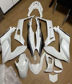PCX160 外装カウル パールジャスミンホワイト 藤原とうふ店 ステッカーのサムネイル