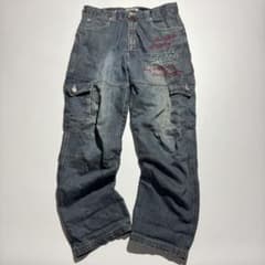 00s PIKO wide straight denim pants y2k - メルカリ