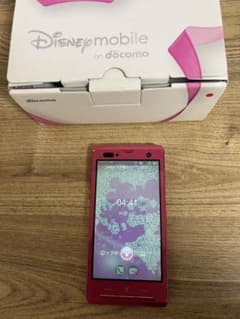 Disney mobile スマートフォン ピンク - メルカリ