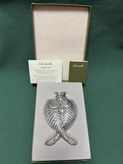 クリストフル 花瓶 two fish vase 魚 銀製品 - メルカリ
