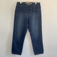 【新品タグ付】ニコアンド JEANS テーパードデニムパンツ L ブルー 綿のサムネイル