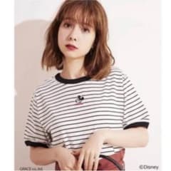 Heather  ミッキー　ボーダー　Tシャツのサムネイル