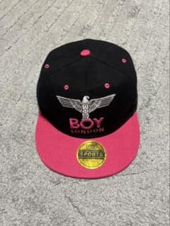 BOY LONDON キャップ ブラック×ピンクのサムネイル