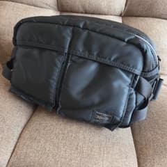 極美品　PORTER タンカー ウエストバッグ ボディバッグブラック 廃盤 ほぼ未使用 PORTER タンカー ウエストバッグ ボディバッグ 黒