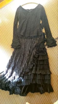 SONIA JOHNES フラメンコドレス 黒のサムネイル