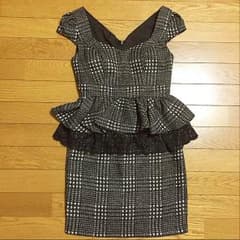 新品♡送料込み♡ミニドレス♡千鳥柄のサムネイル