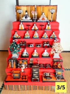 木目込 雛人形 7段飾り【3／5】 - メルカリ