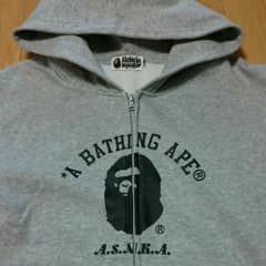 A BATHING APE パーカー グレー Lのサムネイル
