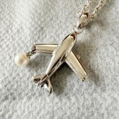 JAS × MIKIMOTO コラボネックレス★パール付き★機内販売限定 希少 JAS × MIKIMOTO コラボネックレス☆パール付き☆機内販売限定 希少