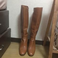 本革ヴィンテージロングブーツ キャメルのサムネイル