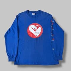 90s swatch swiss T 셔츠 롱 T 블루 M Vintage