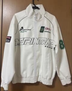 レーシングジャケット フェイクレザー 白のサムネイル