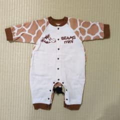BEAMS mini キリン柄カバーオール　80cmのサムネイル