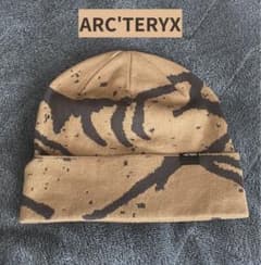 ARC'TERYX ニット帽 ブラウン・カモフラージュビーニー　着画⭕️ Arc'teryx アークテリクス ビーニー ニットキャップ ブラウン 迷彩