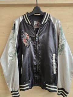 光言 スカジャン 鯉刺繍 ブラック Mサイズのサムネイル